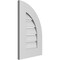 Ekena Millwork Quarter Round Top Right Surface Mount PVC Gable Vent w/ 3-1/2"W x 1"P Standard Frame, 14"W x 22"H GVPQR14X2201SF - alternate 3